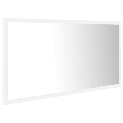 Specchio da Bagno con LED Bianco 90x8,5x37 cm in Acrilico - homemem39
