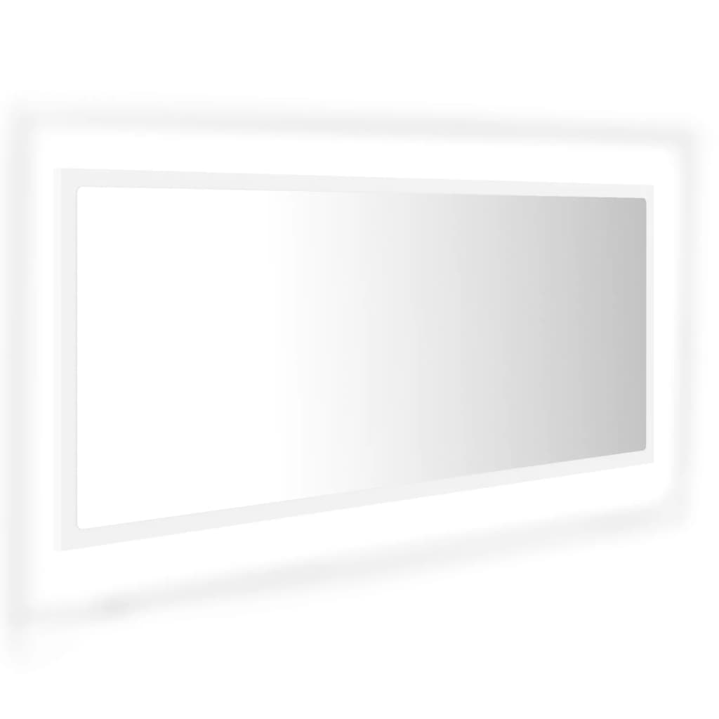 Specchio da Bagno con LED Bianco 100x8,5x37 cm in Acrilico - homemem39