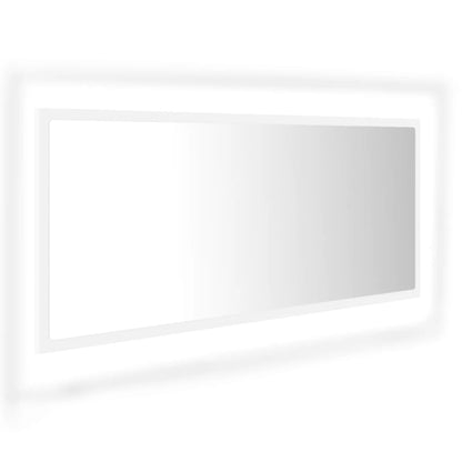 Specchio da Bagno con LED Bianco 100x8,5x37 cm in Acrilico - homemem39