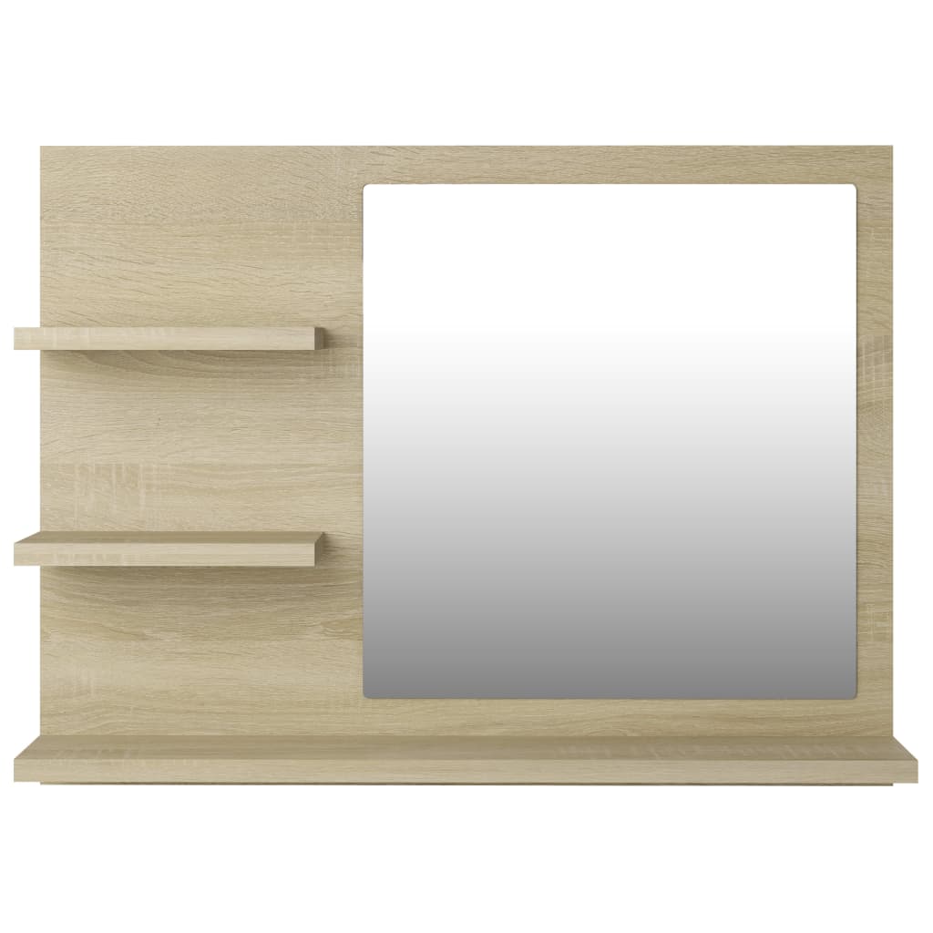 Specchio da Bagno Rovere Sonoma 60x10,5x45 cm Legno Multistrato - homemem39