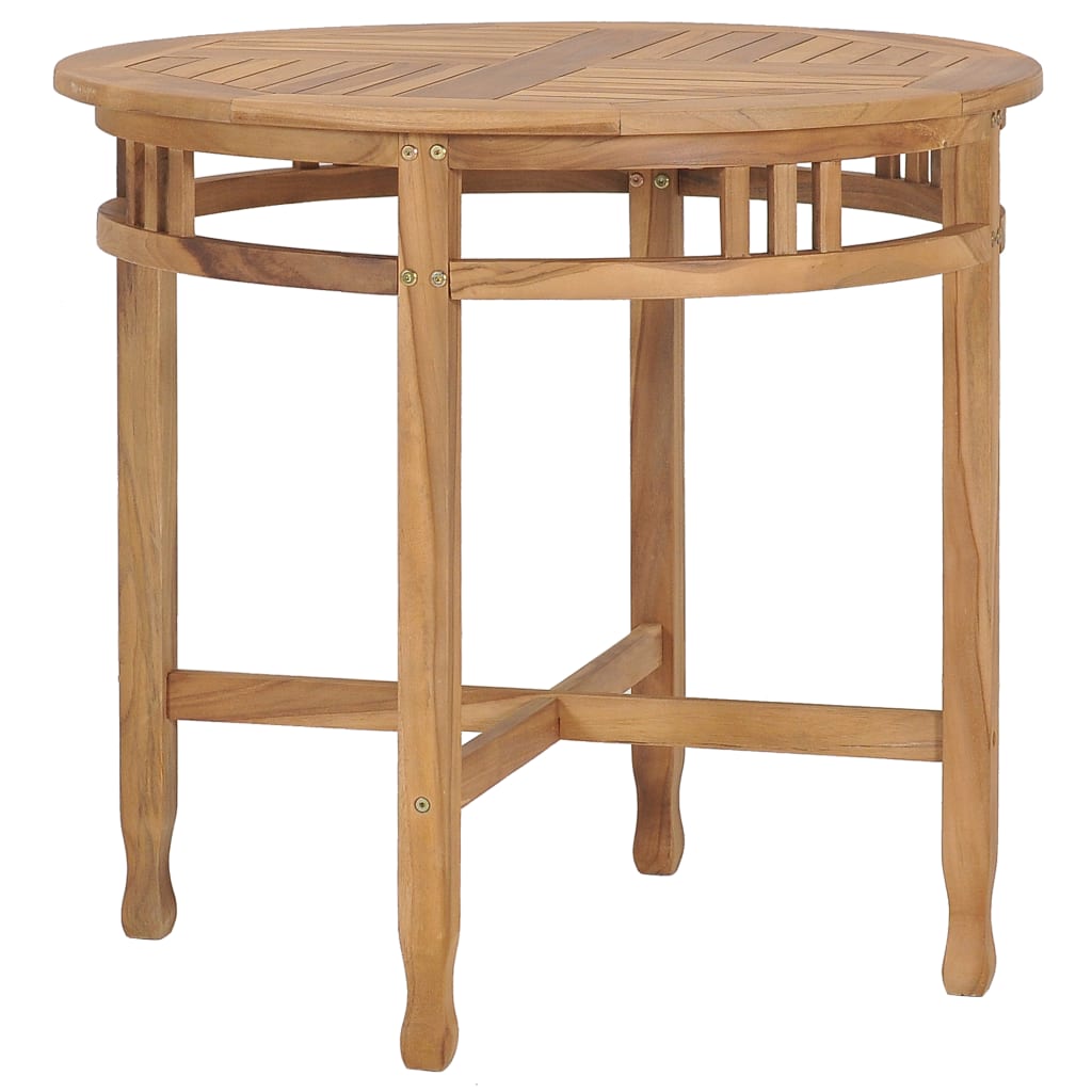 Set da Pranzo da Giardino 3 pz con Cuscini in Legno di Teak - homemem39