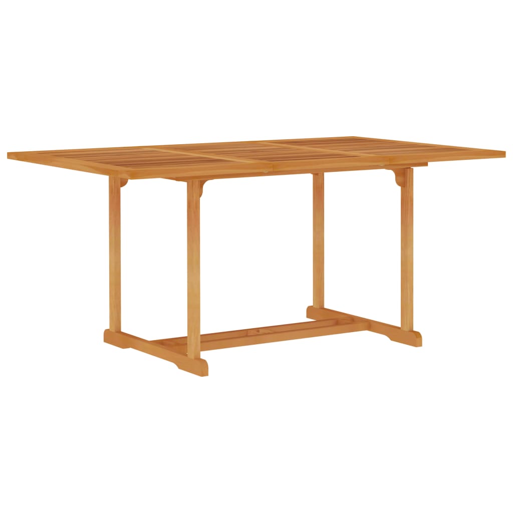 Set da Pranzo da Giardino 7 pz con Cuscini Grigi Legno di Teak - homemem39