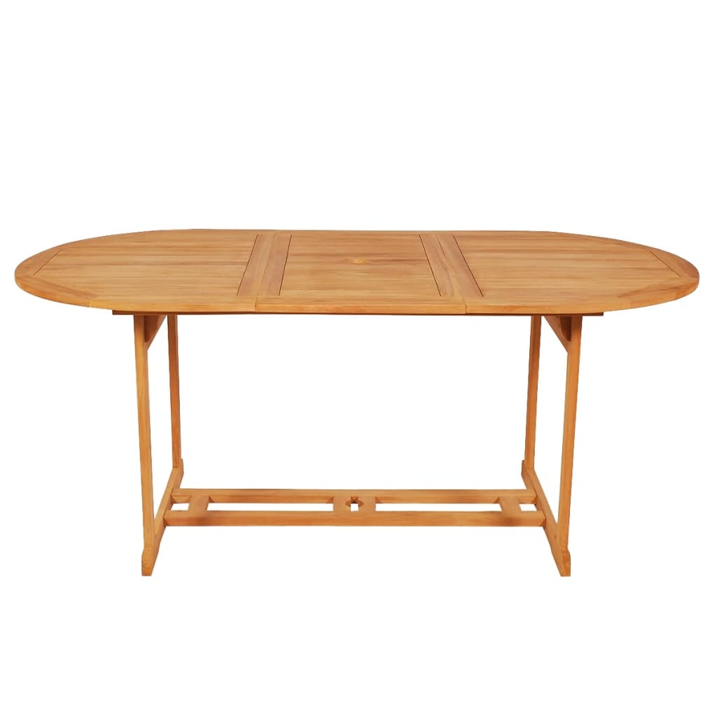 Set da Pranzo da Giardino 7 pz con Cuscini in Legno di Teak - homemem39