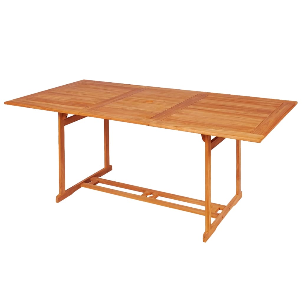 Set da Pranzo da Giardino 7 pz con Cuscini Legno di Teak - homemem39