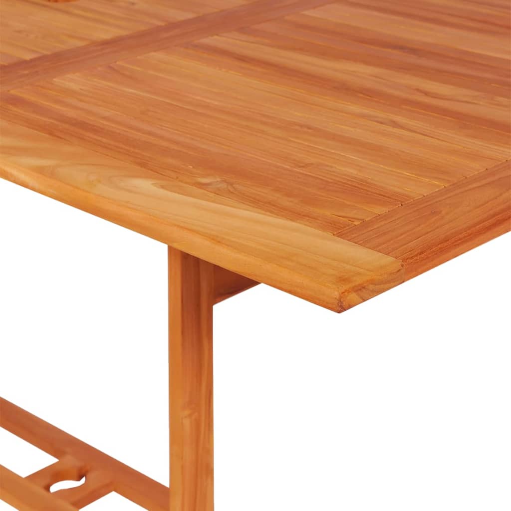 Set da Pranzo da Giardino 7 pz con Cuscini Legno di Teak - homemem39