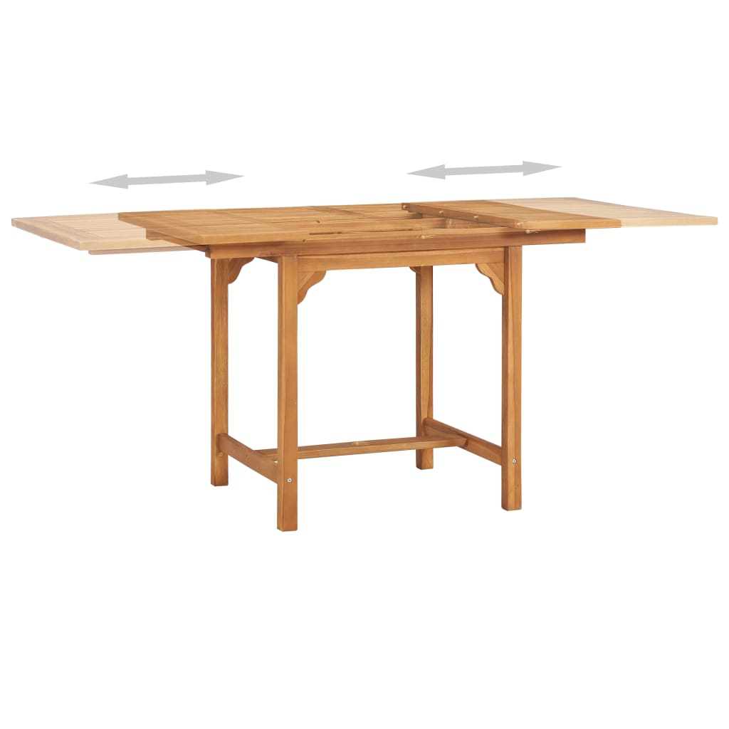 Set da Pranzo da Giardino 5 pz in Legno Massello di Teak - homemem39