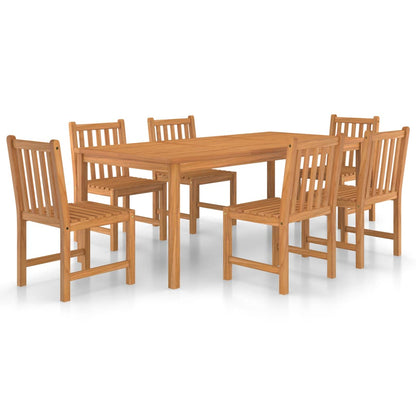 Set da Pranzo per Esterni 7 pz in Legno Massello di Teak - homemem39