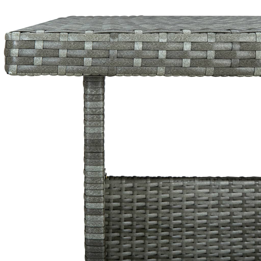 Set Divani da Giardino 6 pz con Cuscini in Polyrattan Grigio - homemem39