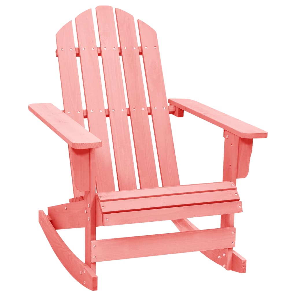 Sedia a Dondolo da Giardino Adirondack Massello di Abete Rosa - homemem39