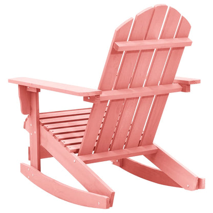 Sedia a Dondolo da Giardino Adirondack Massello di Abete Rosa - homemem39