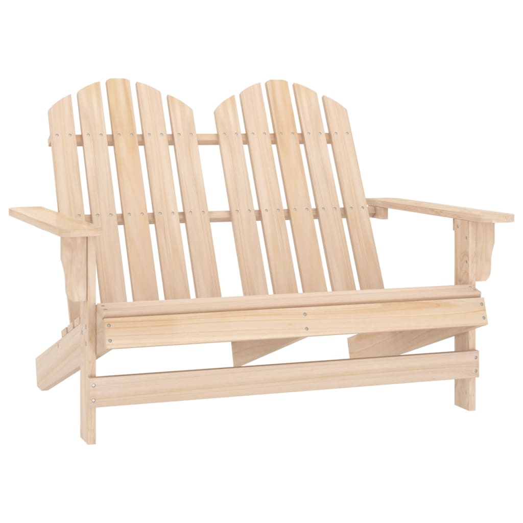 Sedia da Giardino Adirondack 2 Posti in Legno Massello di Abete - homemem39