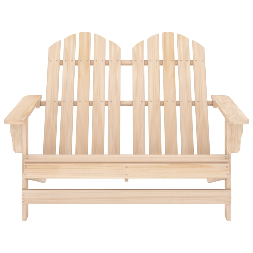 Sedia da Giardino Adirondack 2 Posti in Legno Massello di Abete - homemem39