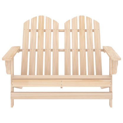 Sedia da Giardino Adirondack 2 Posti in Legno Massello di Abete - homemem39