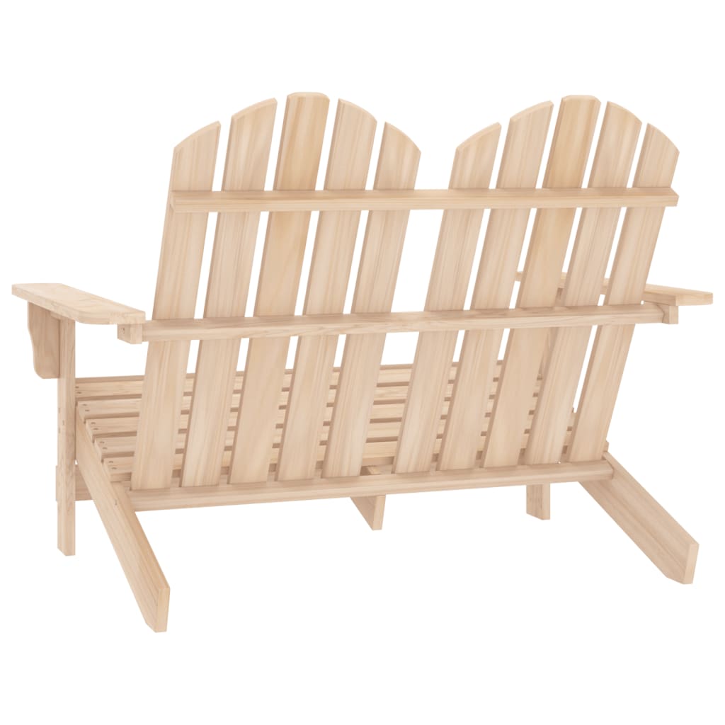 Sedia da Giardino Adirondack 2 Posti in Legno Massello di Abete - homemem39