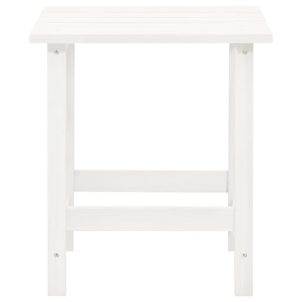 Sedia Adirondack da Giardino con Tavolo Abete Massello Bianco - homemem39