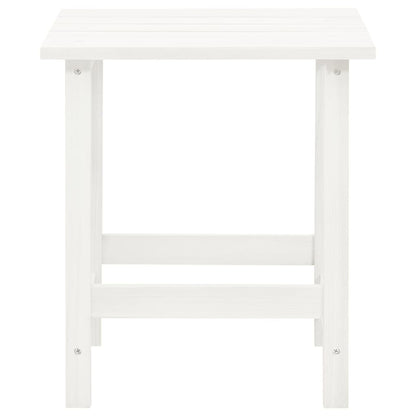 Sedia Adirondack da Giardino con Tavolo Abete Massello Bianco - homemem39