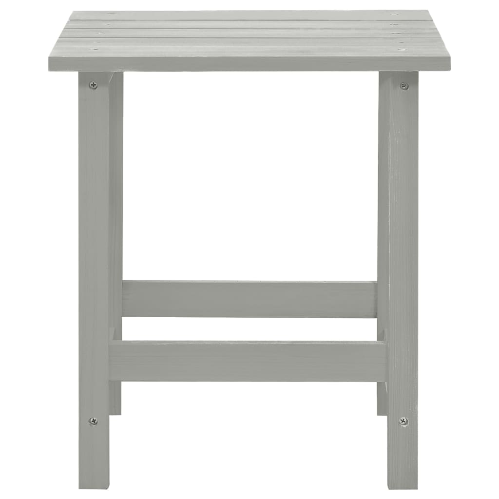 Sedia da Giardino Adirondack con Tavolino Legno Abete Grigio - homemem39