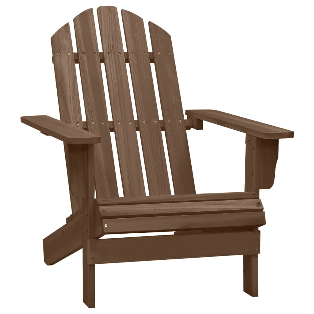 Sedia Adirondack con Tavolo Abete Massello Marrone - homemem39