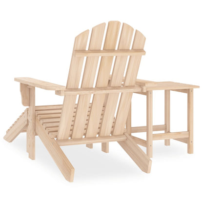 Sedia Adirondack con Poggiapiedi e Tavolo Massello di Abete - homemem39