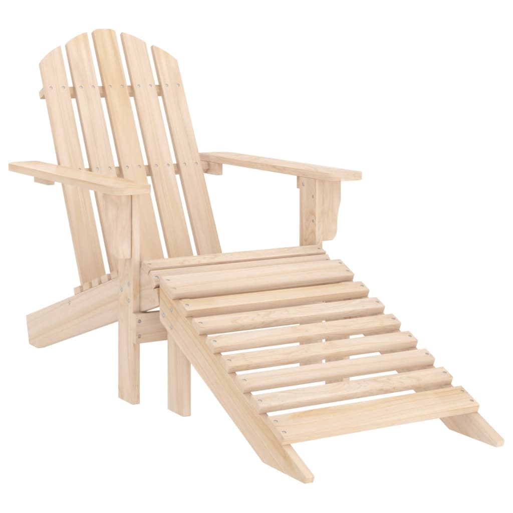 Sedia Adirondack con Poggiapiedi e Tavolo Massello di Abete - homemem39