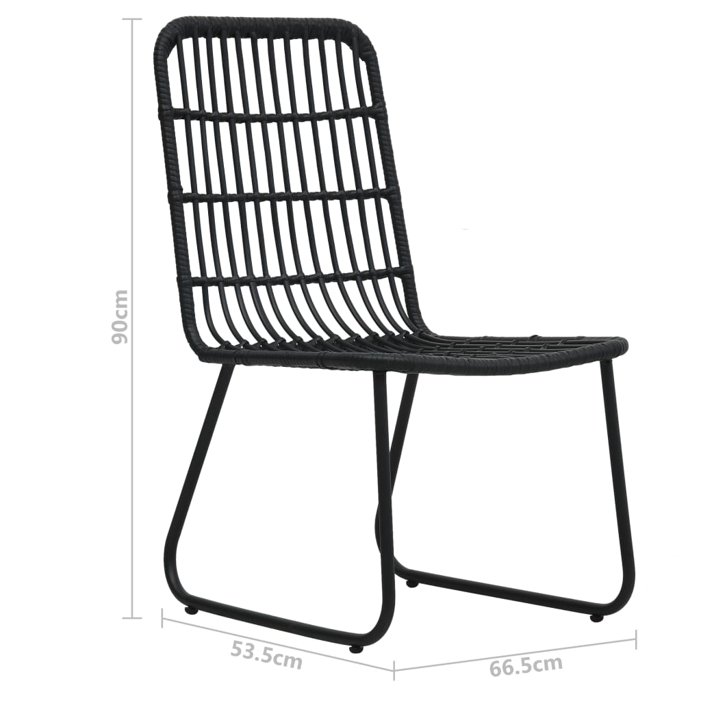 Set da Pranzo da Giardino 5 pz in Polyrattan e Vetro - homemem39