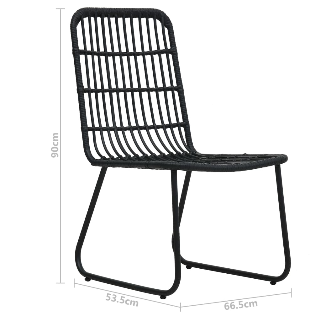 Set da Pranzo da Giardino 7 pz in Polyrattan e Vetro - homemem39