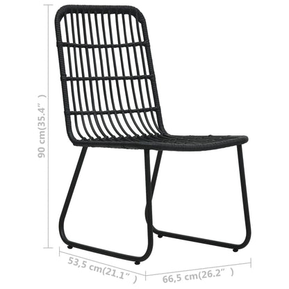 Set da Pranzo da Giardino 7 pz in Polyrattan e Vetro - homemem39