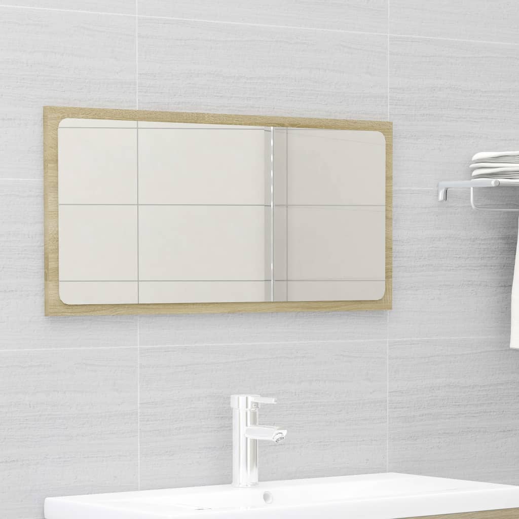 Set Mobili da Bagno 2 pz Rovere Sonoma in Legno Multistrato - homemem39