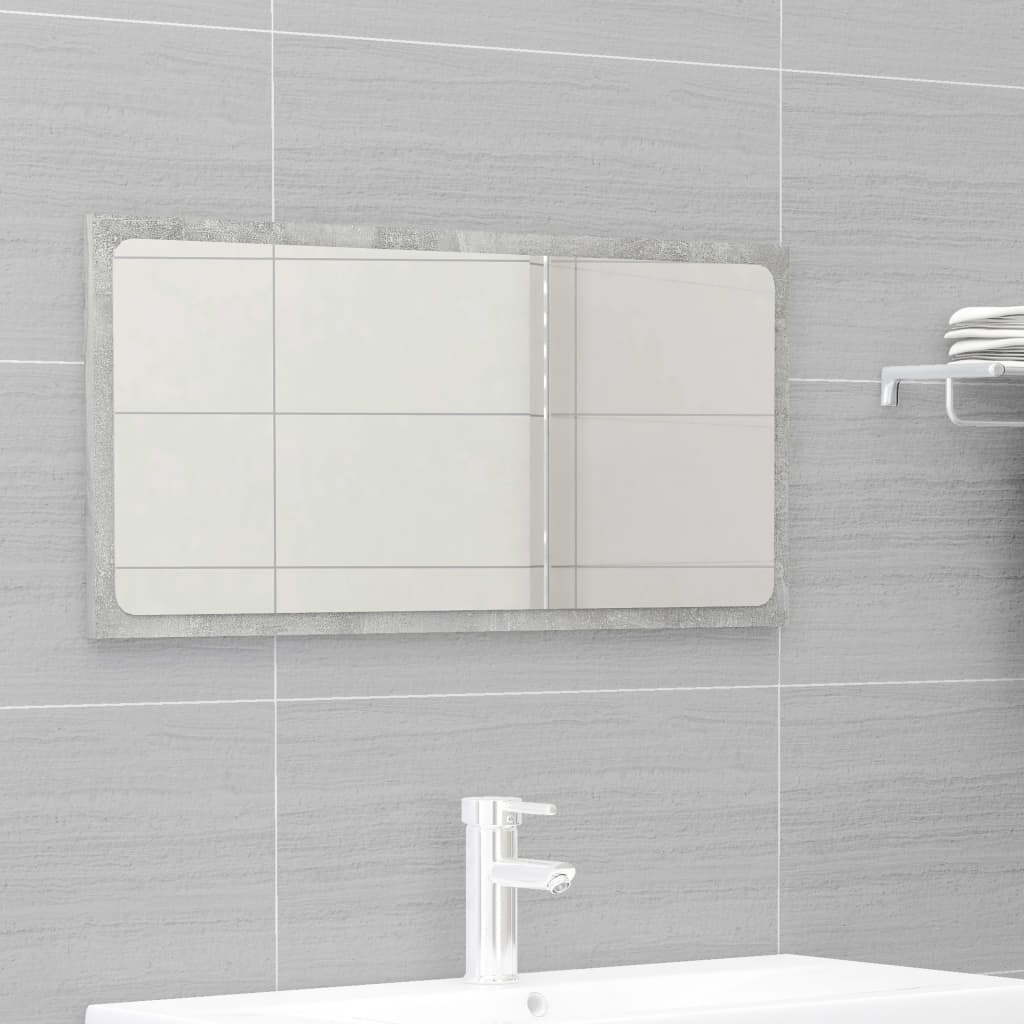 Set Mobili da Bagno 2 pz Grigio Cemento in Truciolato - homemem39