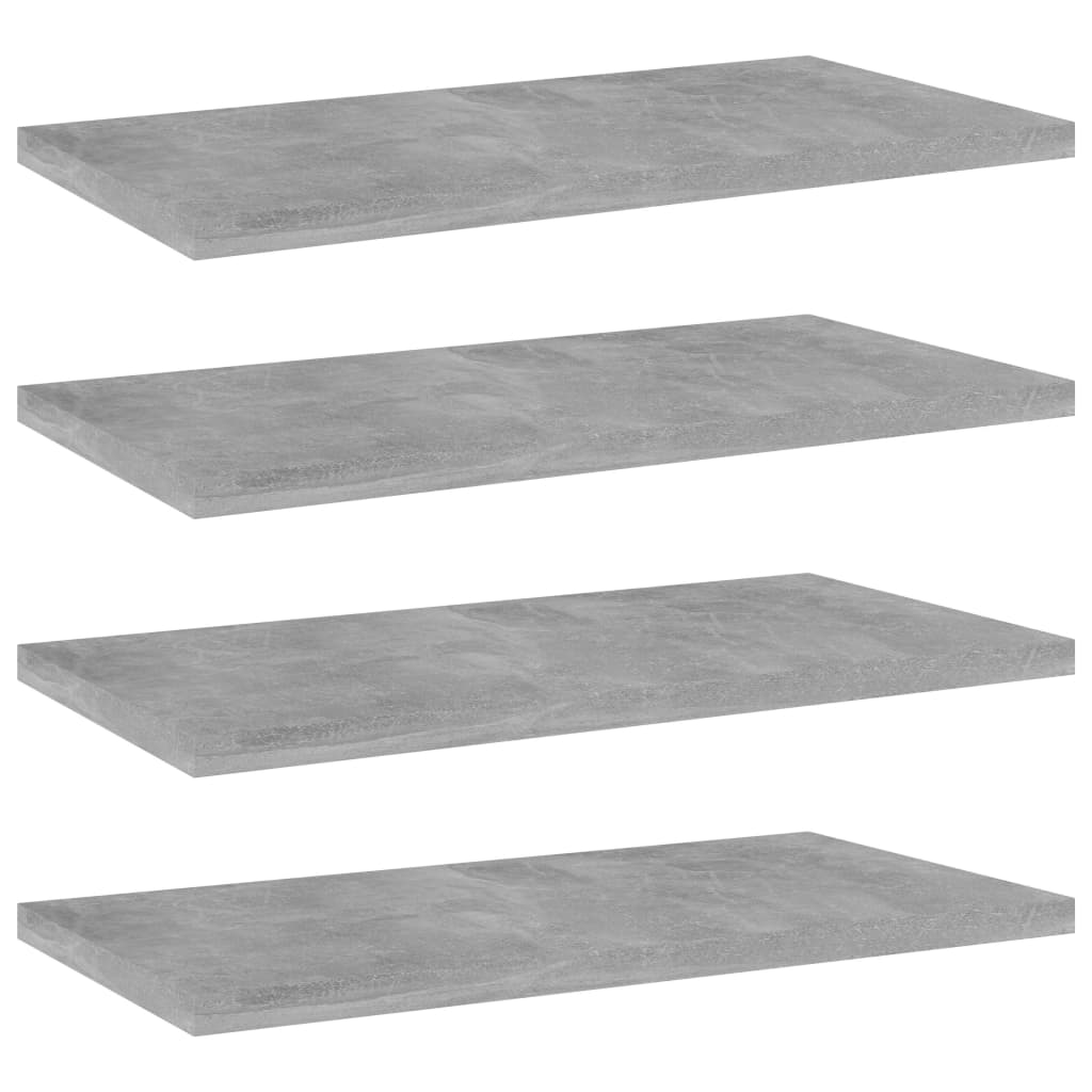 Ripiani per Libreria 4pz Grigio Cemento 40x20x1,5cm Multistrato - homemem39