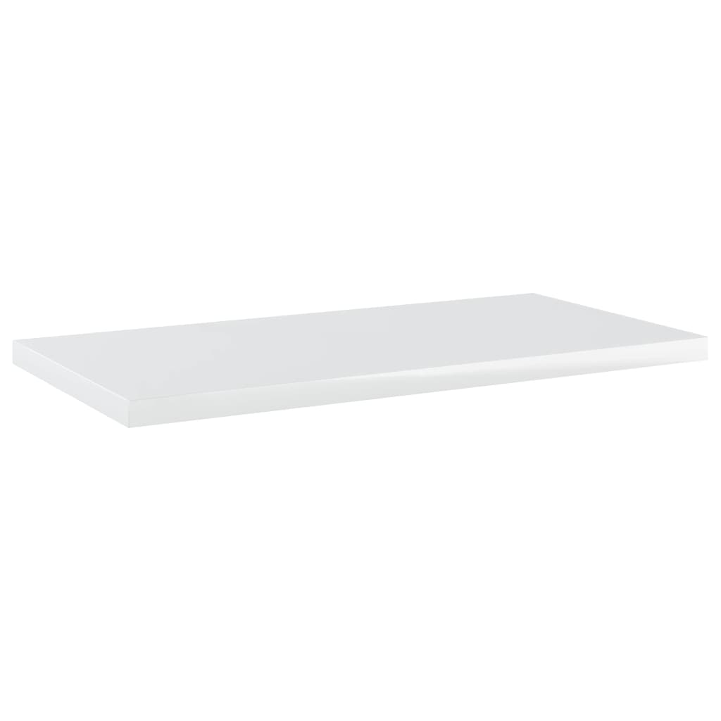 Ripiani per Libreria 8pz Bianco Lucido 40x20x1,5cm Multistrato - homemem39