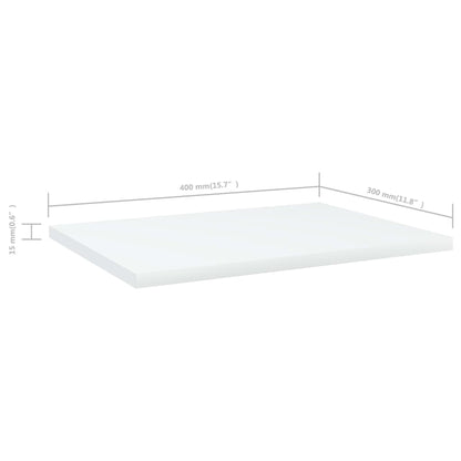 Ripiani per Libreria 4pz Bianchi 40x30x1,5 cm Legno Multistrato - homemem39