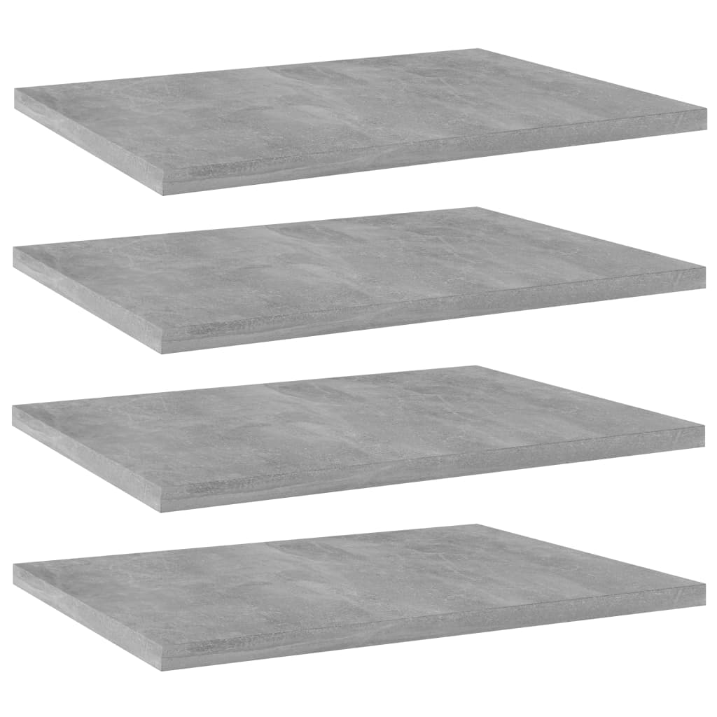 Ripiani per Libreria 4pz Grigio Cemento 40x30x1,5cm Multistrato - homemem39