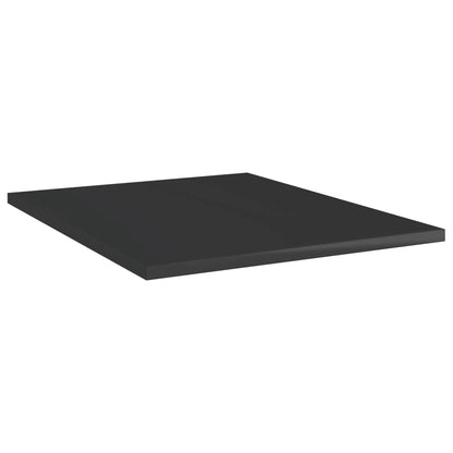 Ripiani per Libreria 8 pz Nero Lucido 40x50x1,5 cm Truciolato - homemem39