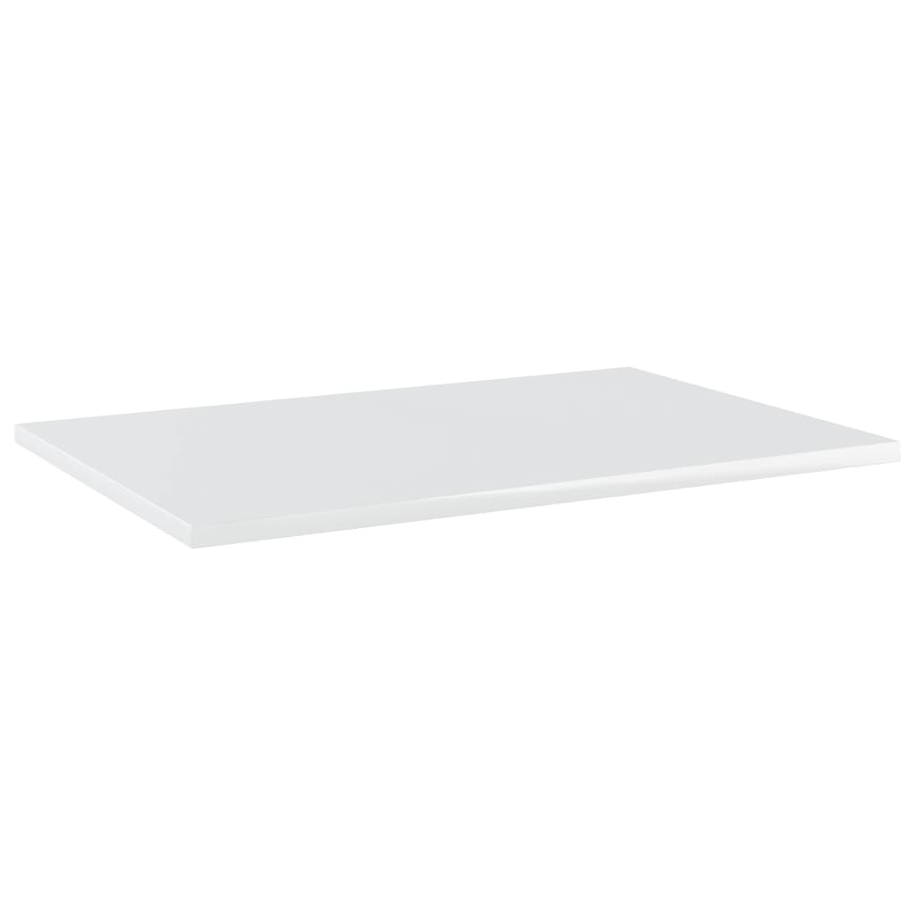 Ripiani per Libreria 4 pz Bianco Lucido 60x40x1,5cm Multistrato - homemem39