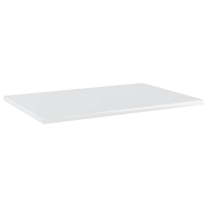 Ripiani per Libreria 4 pz Bianco Lucido 60x40x1,5cm Multistrato - homemem39