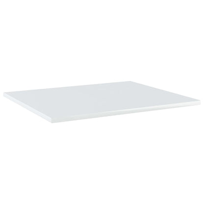 Ripiani per Libreria 4 pz Bianco Lucido 60x50x1,5cm Multistrato - homemem39