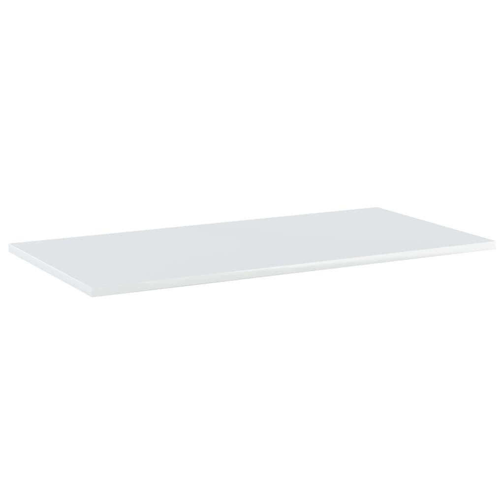 Ripiani per Libreria 4 pz Bianco Lucido 80x40x1,5cm Multistrato - homemem39