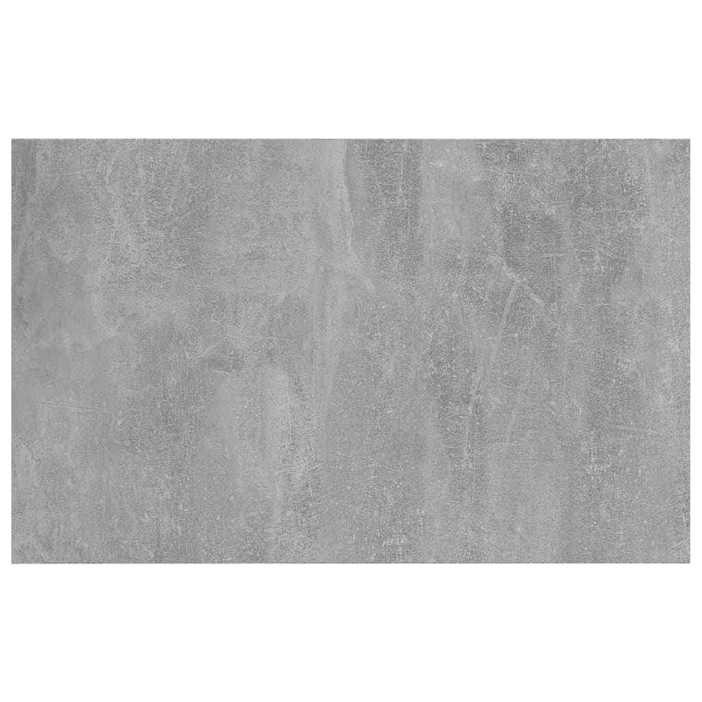 Ripiani per Libreria 4pz Grigio Cemento 80x50x1,5cm Multistrato - homemem39