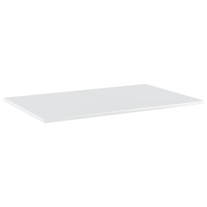 Ripiani per Libreria 4 pz Bianco Lucido 80x50x1,5cm Multistrato - homemem39