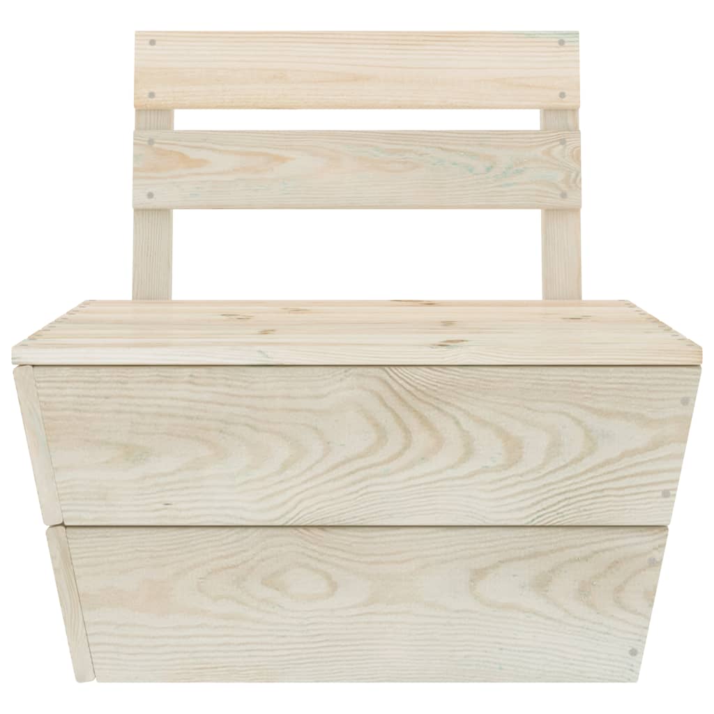 Set Divani da Giardino su Pallet 3 pz in Legno Abete Impregnato - homemem39