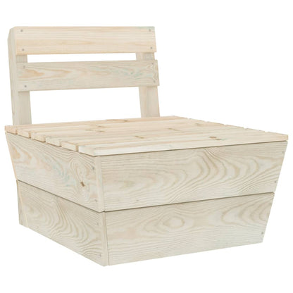 Set Divani da Giardino su Pallet 3 pz in Legno Abete Impregnato - homemem39