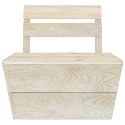 Set Divani da Giardino su Pallet 3 pz in Legno Abete Impregnato - homemem39