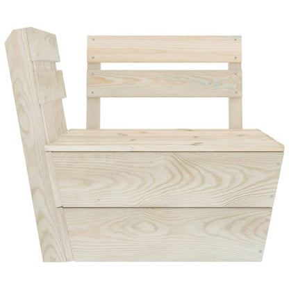 Set Divani da Giardino su Pallet 5 pz in Legno Abete Impregnato - homemem39