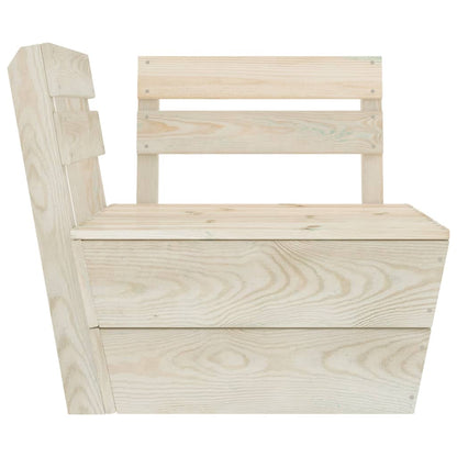 Set Divani da Giardino su Pallet 6 pz in Legno Abete Impregnato - homemem39