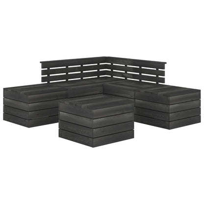 Set Divani da Giardino su Pallet 6 pz - homemem39