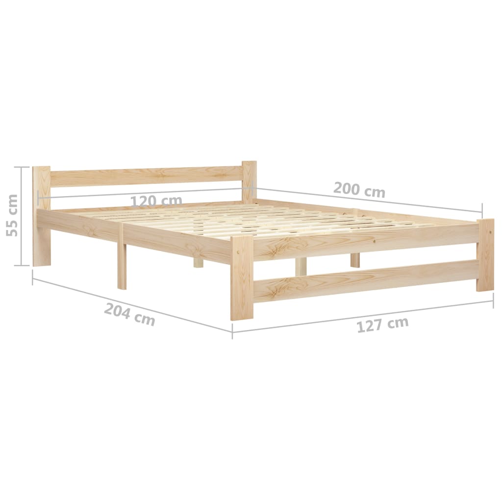 Giroletto in Legno Massello di Pino 120x200 cm - homemem39