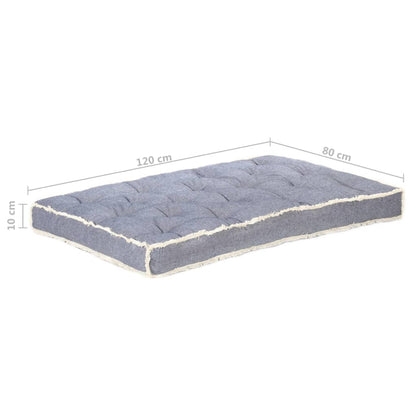 Cuscino per Divano in Pallet Blu 120x80x10 cm - homemem39