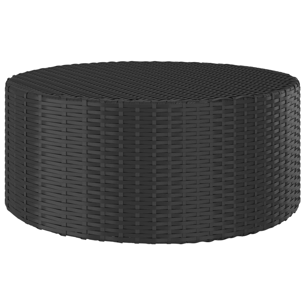 Set Divani da Giardino 7 pz con Cuscini in Polyrattan Nero - homemem39