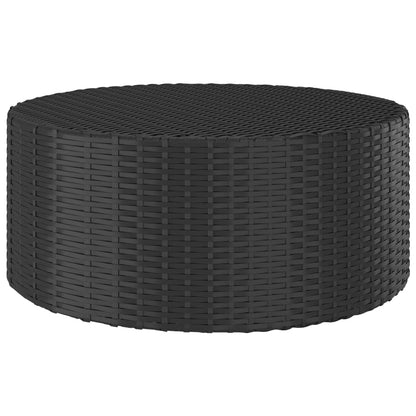 Set Divani da Giardino 7 pz con Cuscini in Polyrattan Nero - homemem39